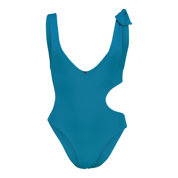 Aqua Plain Blue Bina Swimsuit