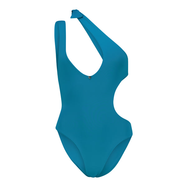 Aqua Plain Blue Bina Swimsuit