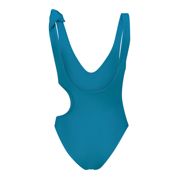 Aqua Plain Blue Bina Swimsuit