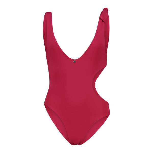 Aqua Plain Pink Bina Swimsuit