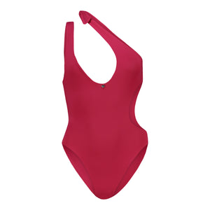 Aqua Plain Pink Bina Swimsuit