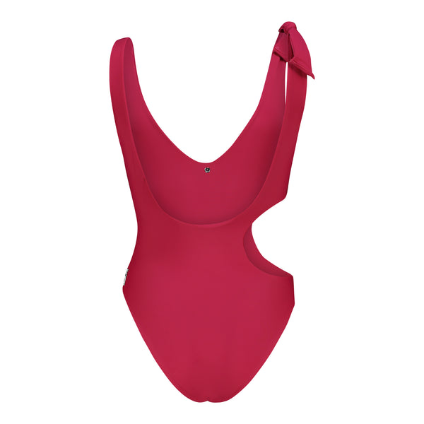 Aqua Plain Pink Bina Swimsuit